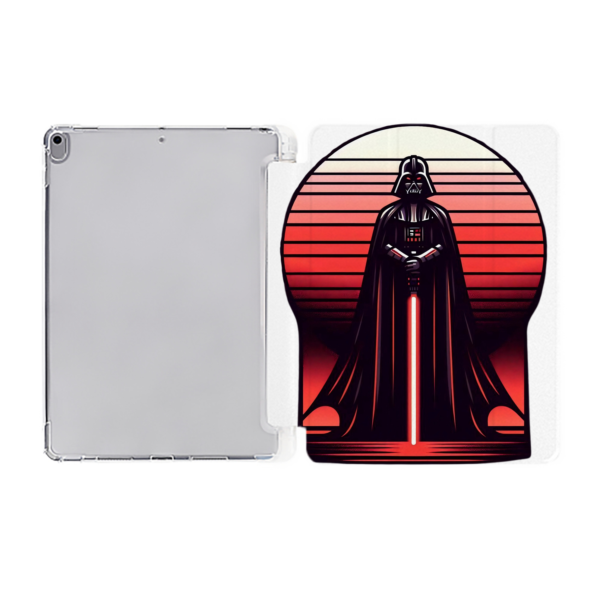 （画像用） スター・ウォーズ Star Wars IPad ケース ペン収納付き 三つ折りスタンド PUレザー×シリコン 対応機種9.5/10.5/10.9インチ